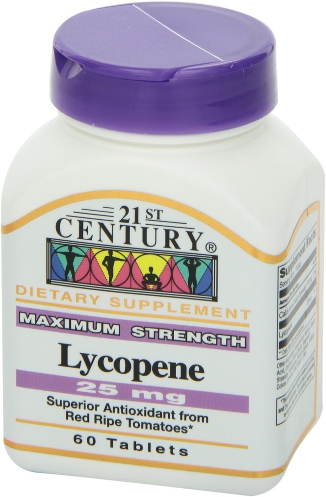 21e Century Lycopeen 25mg, 60 tabletten Elk (verpakking van 4)