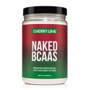 NAKED Cherry Lime BCAA's Aminozuren Poeder, 100% puur 2:1:1 Formule, Vegan vertakte keten Aminozuren, Instantized Alle natuurlijke BCAA Powder Supplement - 501 Gram, 34 Servers