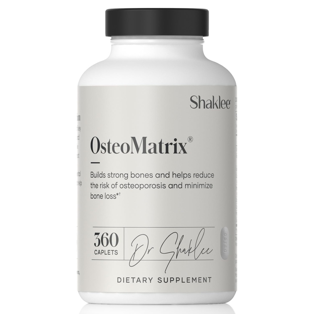 Shaklee OsteoMatrix® - Build & Maintain Strong Bones - 100% DV Calcium & Magnesium - Vitaminen D & K - Zink, Mangaan - Klinisch getest op Absorptie - 360 Capletes