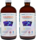 LIQUIDEHEALTH Kinderen Complete vloeibare multivitamine voor kinderen, peuters - Essentiële vitamines, voedingsstoffen en mineralen, Immune Support, Gut Health - Made in The USA, Vegan, Non GMO, Sugar-Free (2 Pack)