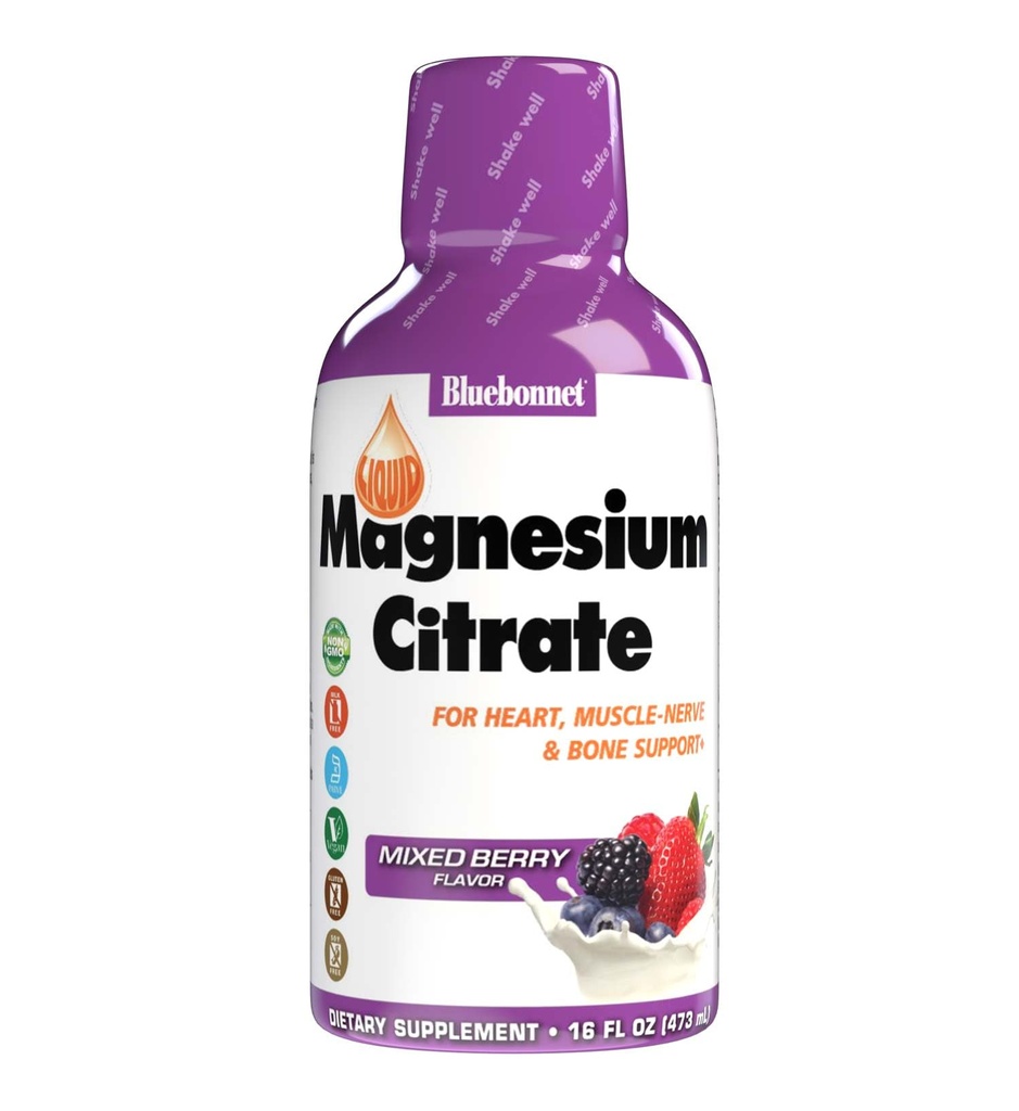 Bluebonnet Nutrition Magnesium citraat 420 mg - Kalm Mind & Body* 