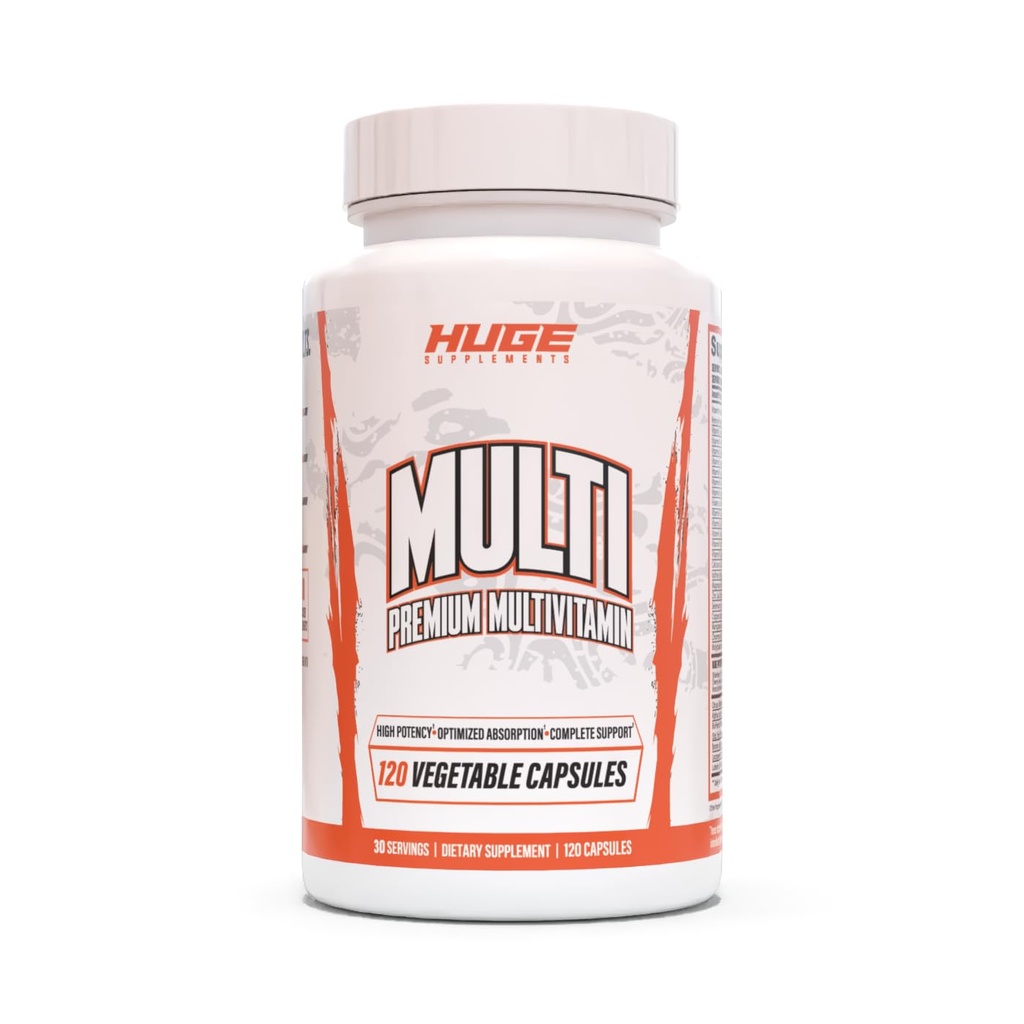 Multi, multivitamine pour les hommes, formule tout-en-un haute performance pour les athlètes et la musculation, la vitamine et la reconstitution minérale, soutient le système immunitaire et les niveaux d'hormones sains (120 capsules)