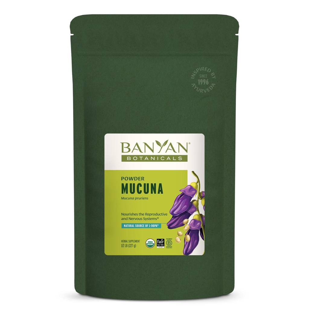 Banyan Botanicals Kapikacchu Powder, 1/2 Pond - USDA Organic - Mucuna pruriens - Natural Source of L-dopa