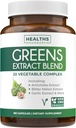 Super Greens Antioxidanten Superfoods 2250mg Supplement - 20 Ingrediënten met Spruitjes, Paddenstoelen, Wortels, Knoflook, Bittermeloen, Artichoke, Selderijzaad, Cayennepeper, Alfalfa NON GMO - 180 Capsules