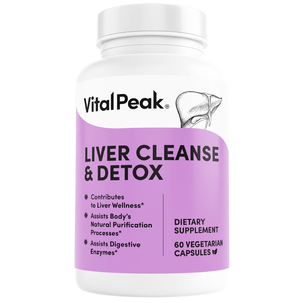 Lever Reiniging Detox & Reparatie - Lever Gezondheid Ondersteuning Supplement - met melk distel, berberine, bietenwortel poeder, kurkuma, gember, paardenbloem wortel, Artichoke, druivenzaad Extract & meer - 60 capsules