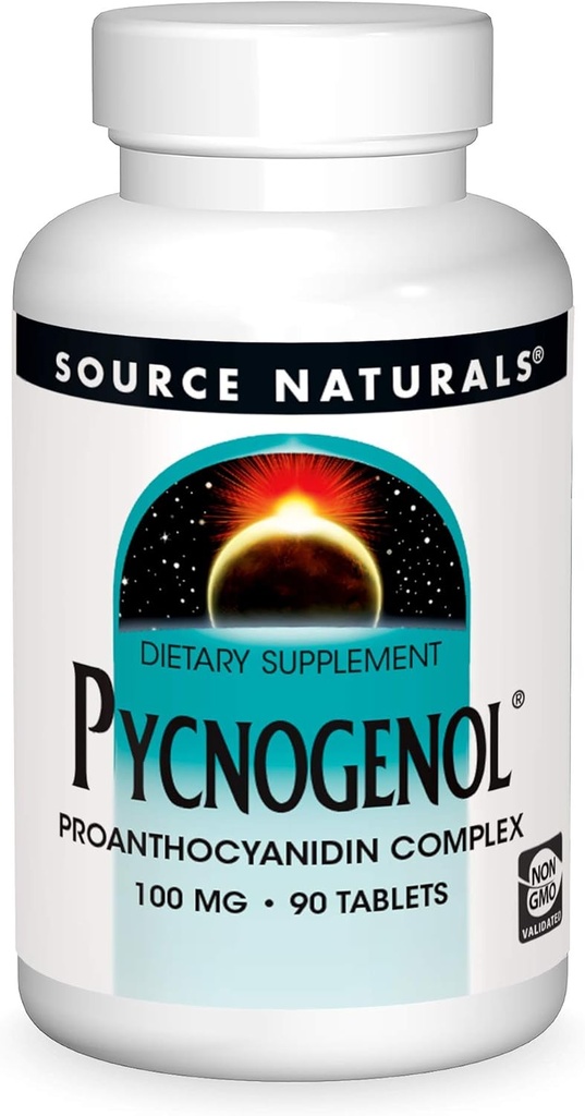 Bron Naturals Pycnogenol, Proanthocyanidine Complex,100 mg - 90 tabletten