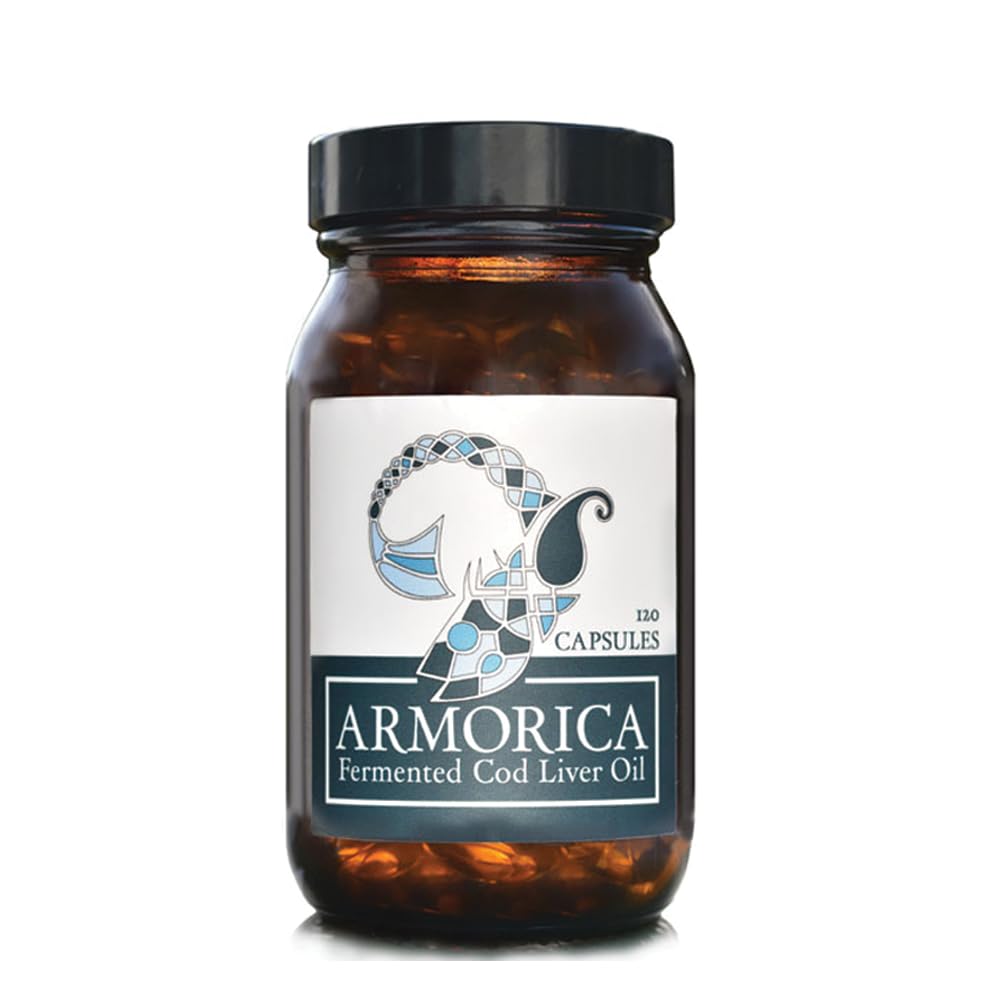 Gefermenteerde kabeljauw Leverolie - Koud verwerkte, Lacto-gefermenteerde en ruwe kabeljauw Leverolie - uitsluitend gemaakt met Atlantische kabeljauw (niet gearomatiseerd, 120 capsules)