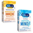 Enfamil Poly-Vi-Sol en Fer-in-Sol Iron Liquid Drop Multivitamine Supplementen voor zuigelingen en peuters, 2x50 ml Dropper Bottle