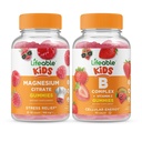 Levensvatbare Magnesium Kids + B Complex Kids, Gummies Bundle - Grote Proeverij, Vitamine Supplement, Glutenvrij, GGO-vrij, Kauwgom