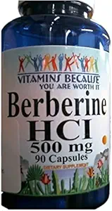 Vitamines Parce - Berberine 500mg - Santé cardiovasculaire - 90 Capsules