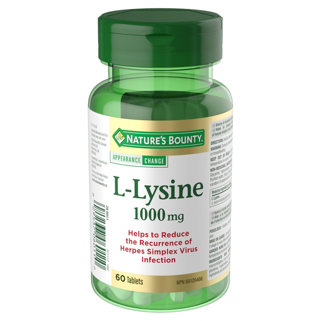 Bounty L-Lysine - 1000 mg - 60 comprimés