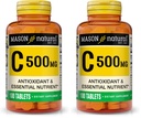 MASON NATUURLIJKE Vitamine C 500 mg - Ondersteunt gezond immuunsysteem, antioxidant en essentiële voedingsstoffen, 100 tabletten (verpakking van 2)