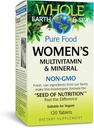 Natuurlijke factoren Whole Earth & Sea Vrouwen Multivitamine & Mineraal, Whole Food Supplement, Vegan, 120 tabletten