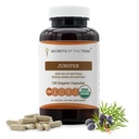 Geheimen van de Stam Juniper USDA Organisch Gemaakt met Vegetarische Capsules en Certified Organic Juniper (Juniperus communis) Gedroogde Bessen (120 Capsules)