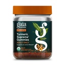 Gaia Kruiden Kurkuma Supreme Adult Daily Gummies-Daily Zwelling Ondersteuning voor gezonde, actieve Life-USDA Certified Organic Blend of Kurkuma and Supportive Herbs-40 Gummies(20-Day Supply)