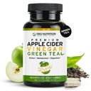 TRIO NUTRITION Apple Cider Vinegar Capsules met groene thee - Natural Sugar Free Apple Cider Vinegar Pillen met de moeder voor lichaamsreiniging, Immune, Weight Management & Metabolisme Booster