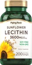 Piping Rock Zonnebloem Lecithin Softgel Capsules 