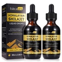 Shilajit Pure Himalaya Organic Resin Drop, Pure Himalaya Shilajit Resin Liquid Gold Supplement, Shilajit Organic Drop Rich in 85+ Trace Minerals, Shilajit voor mannen en vrouwen (2,02 Fl Oz (Pack of 2))