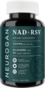 Neurogan NAD+ met Resveratrol Capsules 1:1 Ratio - 1200mg per portie, 90 Ct - Cellular Health & Healthy Aging Supplements, Energy & Immune Support - Nicotine Adenine Dinucleotide NAD+ Supplement
