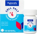 Hyland's No. 4 Cell Salt Ferrum Phos 6X Tablets, Decongestant en Sinus Relief, Ontsteking Supplement, Natuurlijke verlichting van koude en koorts Symptomen, Snel oplossen van tabletten, 100 Tellen