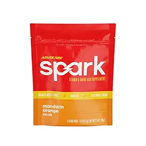 Advocare Spark - Energy Drink Mix - Vitamine & Amino Acid Supplement - Ondersteunt Energie & Focus* - Draagbare Immuun Ondersteuning* - Sugar-Free - Mandarin Orange, 14 Stick Packs (3,5 oz)