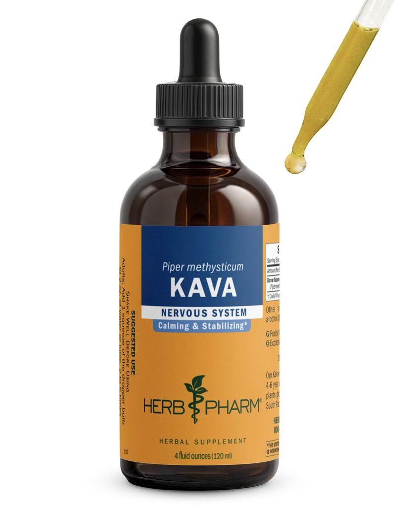 Biologische Kava Root Liquid Extract voor Stress Support & Relaxation: Vegan Kava Extract, Niet-GMO Kava Kava Tinctuur voor Kalm & Relaxed Mood, Glutenvrije, 4 Oz