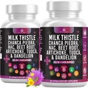 Melkdistel NAC Chanca Piedra Beetwortel Artichoke Paardenbloem Wortel - Leversupplement Plus Astragalus TUCCA Choline & Ginger- 120 Tel.