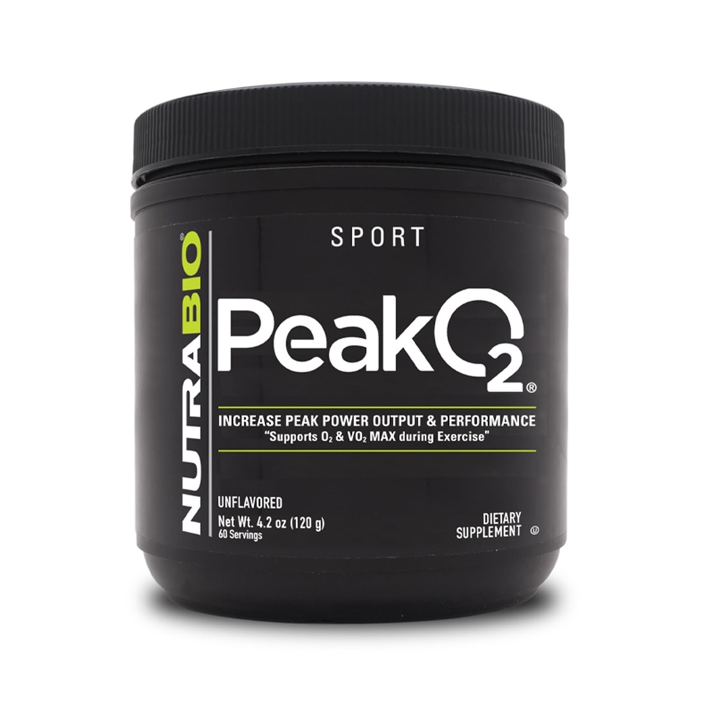 NutraBio Peak O2, non aromatisé, 4,2 oz (120 g), laboratoires