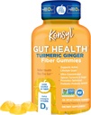 Konsyl Gut Health Kurkuma Gember Vezel Gummies - Helpt ondersteuning spijsverteringsgezondheid+ - Vegetarisch vezelsupplement Gummies voor volwassenen- 56 Tellen