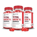 Justified Laboratories (3 Pack Vital Grow XL Performance Gummies 1000MG Geavanceerde Formule Geformuleerd met ACV Granaatappel Beet Juice Powder B12 Vegan Non GMO 180 Gummys
