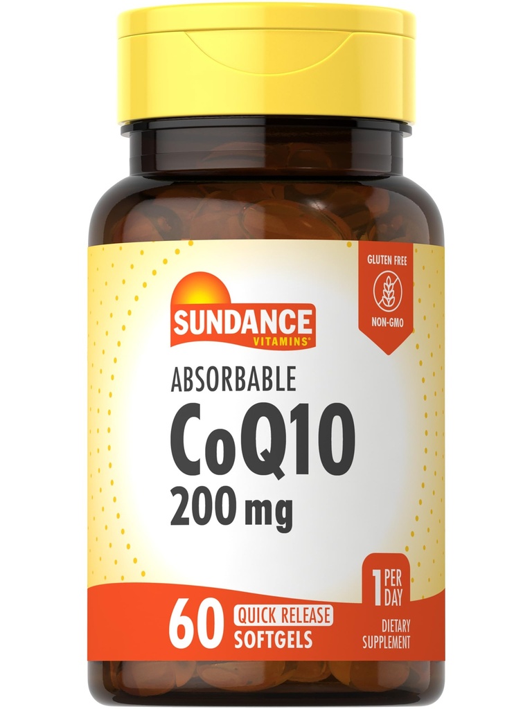 Sundance CoQ10 200mg Softgels 60 Tellen met Black Pepper Extract
