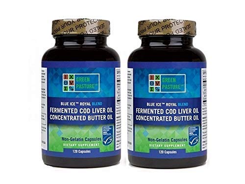 Green Pasture Blue Ice Royal Butter Oil Gefermenteerde kabeljauw Leverolie Blend 240