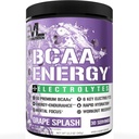 EVL BCAA's Aminozuren Poeder - BCAA Energy Pre Workout Powder for Muscle Recovery Lean Growth and Endurance - Rehydrating Post Workout Recovery Drink with 6 Key Electrolytes - Grape Splash