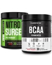 Jacked Factory Nitrosurge Pre-workout in Cherry Limeade & BCAA in Fruit Punch voor spieropbouw en herstel