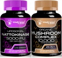 Nattokinase Supplement Capsules - 5000 FU - Enzymes from Pure Japanese Natto Extract 