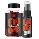 Wilde Willies Baardgroei Dual Threat: Baardgroei Gummies en Serum Kit voor mannen - Biotine, Cafeïne & essentiële groeiolie voor voller, dik gezicht haar - Baard Vitaminen & verhogen baardgroei
