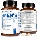 Weldadige voeding Multivitamine voor mannen - Ondersteunt energie en algemene gezondheid - essentiële dagelijkse vitamines voor mannen, biotine, magnesium, zink en antioxidant voor de gezondheid van de immuunsysteem - niet-GMO,120 capsules