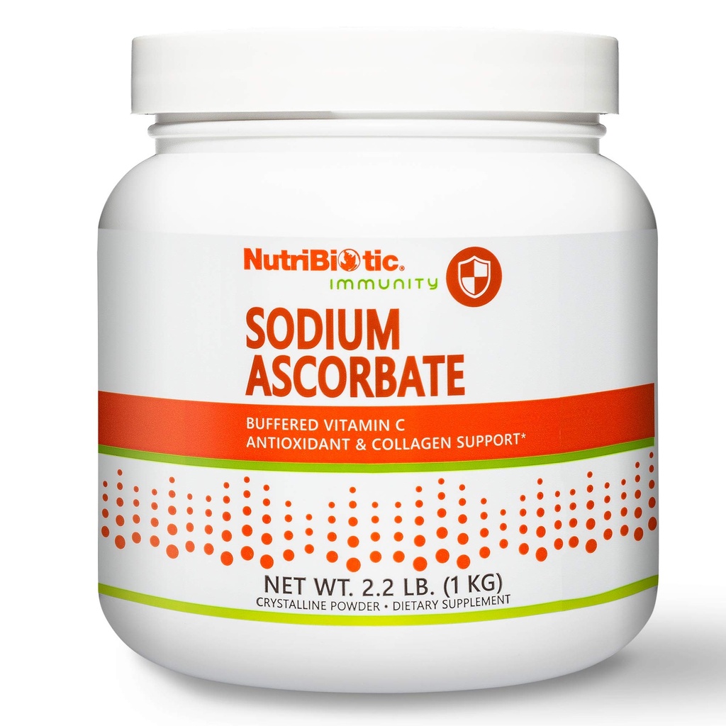 NutriBiotic - Natriumascorbaat Gebufferd vitamine C poeder, 2,2 Lb 