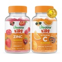 Levensvatbare Zink Kids + Vitamine C Kids, Gummies Bundle - Grote Proeverij, Vitamine Supplement, Glutenvrij, GGO-vrij, Kauwgom