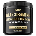 Glucosamine Chondroitin MSM met Immune & Joint Support Supplement 2000mg - Turmeric Curcumin Root, Boswellia, Elderberry, Echinacea & More - 120 Capsules - Bone Health, Flexibiliteit & Sterkte Ondersteuning