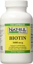 NAT-Rul Biotin 5000 mcg Capsules 100 ee