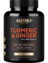Kurkuma Curcumine met BioPerine & Gember, Black Pepper en 95% Curcuminoïden - Hoge Absorptie Kurkuma Supplementen voor Hearth Health - Non-GMO, Glutenvrij - 120 Capsules
