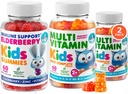 DR. MORITZ Healthy Kids' Essentials Pack - Kids Elderberry Gummies (60 Telling) met Multivitamine (120 Telling)