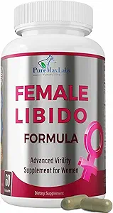 Formule Libido féminine, Supplément Virilité avancé pour les femmes avec Epimedium Horny Goat Weed, Maca, Tribulus, Ginseng pour le désir, l'énergie, non-OGM, 60 capsules