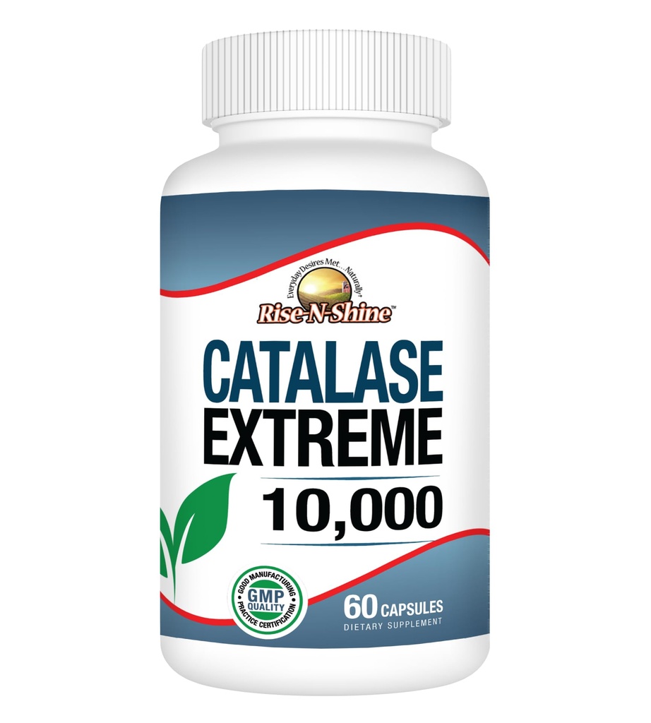 Rise-N-Shine Catalase Extreme Supplement 10.000 met Saw Palmetto, Biotin, Fo-Ti, PABA - Haarsupplementen voor sterk haar - 60 capsules