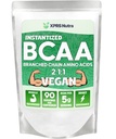 XPRS Nutra BCAA Powder - Aminozuren Supplement voor mannen - Unflavored BCAA Trainingssupplementen - Gymsupplementen voor mannen - Aminozuren Supplement voor vrouwen voor sportschool Post Workout Herstel (1 Pond)