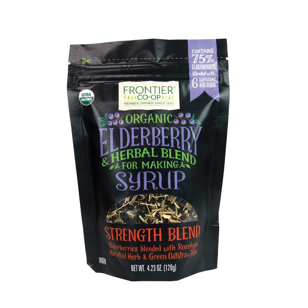 Frontier Co-op Biologische Vlierbes, 4.23 Ounce Bag 