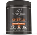 Shield Allergie Immune Support Supplement voor honden door Alpha Honden Voeding - 7 Nutritional Mushroom Powder Complex + Vitamine C to Boost Immunity - Tot 120 porties voor kleine honden, 108g
