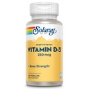 SOLARAY Vitamine D3 10000IE (250 mcg) - Vitamine D met hoge sterkte - met VIT D3 als Cholecalciferol - Sterke botten en Immuun Ondersteuning Supplement - 60 dagen garantie, 60 porties, 60 VegCaps
