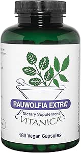 Vitanica Rauwolfia Extra, Cardiovasculaire Ondersteuning Supplement, Vegan, 180 Capsules